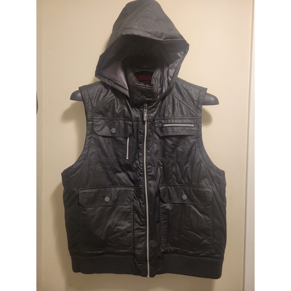 Men’s INC International Concepts (INC) Utility Vest - Black - Size XLarge